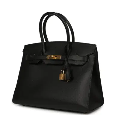 HERMÈS Pre-owned Hermes Birkin Sellier 30 Black Madame Gold Hardware | Thumbnail 5 HERMÈS Pre-owned Hermes Birkin Sellier 30 Black Madame Gold Hardware | Thumbnail 5