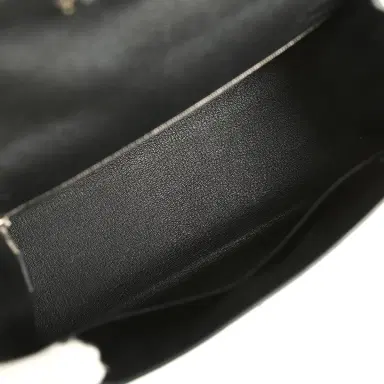 HERMÈS Pre-owned Hermes Kelly Sellier 28 Black Epsom Palladium Hardware | Thumbnail 8 HERMÈS Pre-owned Hermes Kelly Sellier 28 Black Epsom Palladium Hardware | Thumbnail 8