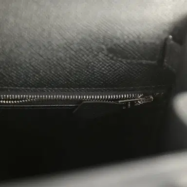 HERMÈS Pre-owned Hermes Kelly Sellier 28 Black Epsom Palladium Hardware | Thumbnail 9 HERMÈS Pre-owned Hermes Kelly Sellier 28 Black Epsom Palladium Hardware | Thumbnail 9