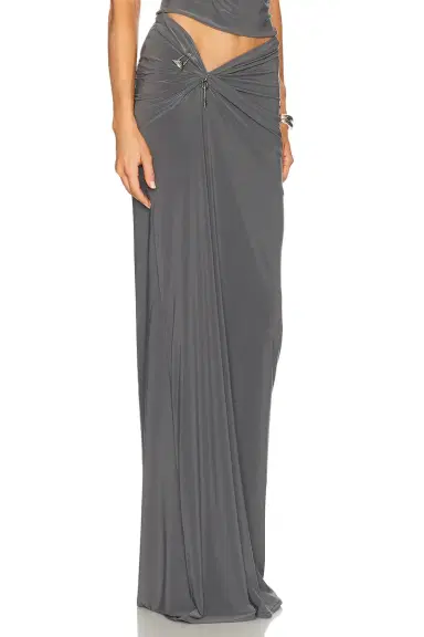 Grace Ling Relic Charms Draped Maxi Skirt | Thumbnail 2 Grace Ling Relic Charms Draped Maxi Skirt | Thumbnail 2