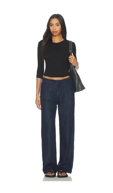 Rag & Bone Phoebe Featherweight Drawstring Wide Jeans | Thumbnail 5 Rag & Bone Phoebe Featherweight Drawstring Wide Jeans | Thumbnail 5