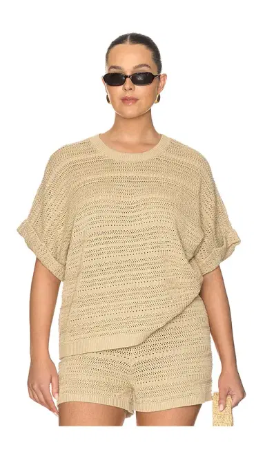L'Academie Kym Openwork Top | Thumbnail 2 L'Academie Kym Openwork Top | Thumbnail 2