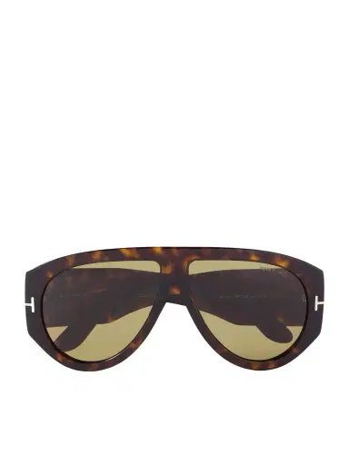 Tom Ford Bronson Aviator-Style Tortoiseshell Acetate Sunglasses - Men | Thumbnail 1 Tom Ford Bronson Aviator-Style Tortoiseshell Acetate Sunglasses - Men | Thumbnail 1