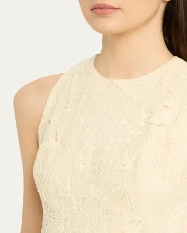 Lela Rose Lattice Floral Guipure Sleeveless Maxi Dress | Thumbnail 5 Lela Rose Lattice Floral Guipure Sleeveless Maxi Dress | Thumbnail 5