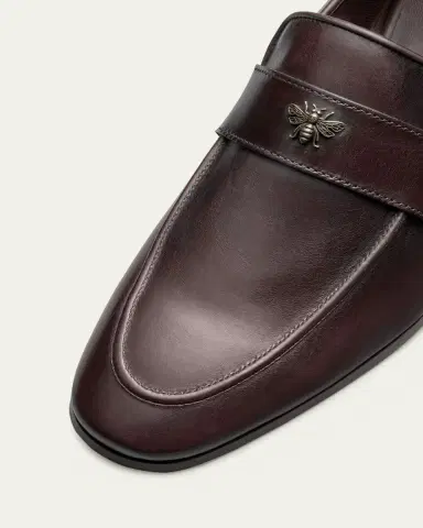 Bougeotte Brushed Leather Block-Heel Loafers | Thumbnail 3 Bougeotte Brushed Leather Block-Heel Loafers | Thumbnail 3
