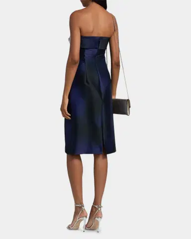 Rickie Freeman for Teri Jon Sleeveless Floral-Print Mikado Dress | Thumbnail 3 Rickie Freeman for Teri Jon Sleeveless Floral-Print Mikado Dress | Thumbnail 3