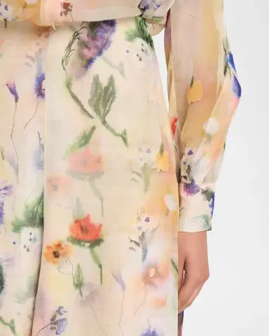 PRABAL GURUNG Floral-Print Handkerchief Hem Skirt | Thumbnail 5 PRABAL GURUNG Floral-Print Handkerchief Hem Skirt | Thumbnail 5