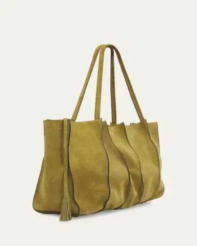 Ulla Johnson Adria Large Wavy Suede Tote Bag | Thumbnail 3 Ulla Johnson Adria Large Wavy Suede Tote Bag | Thumbnail 3
