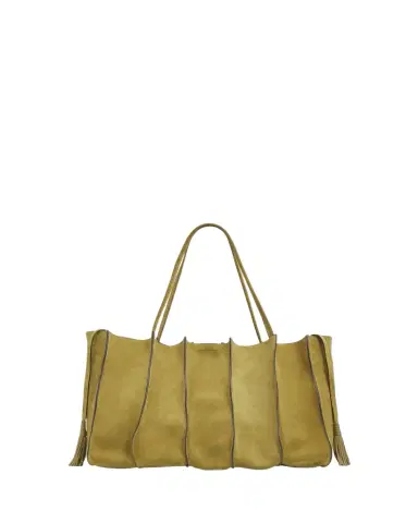 Ulla Johnson Adria Large Wavy Suede Tote Bag | Thumbnail 1 Ulla Johnson Adria Large Wavy Suede Tote Bag | Thumbnail 1