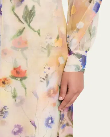 Prabal Gurung Floral-Print Handkerchief Hem Skirt | Thumbnail 5 Prabal Gurung Floral-Print Handkerchief Hem Skirt | Thumbnail 5