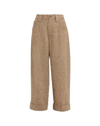 Brunello Cucinelli Donegal Wool Relaxed Trousers | Thumbnail 1 Brunello Cucinelli Donegal Wool Relaxed Trousers | Thumbnail 1