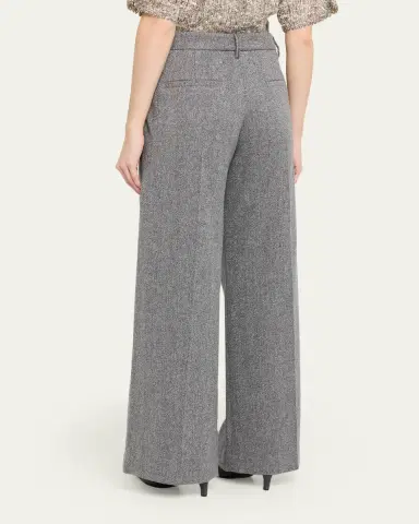 Brunello Cucinelli Sparkling Wool Herringbone Trousers | Thumbnail 3 Brunello Cucinelli Sparkling Wool Herringbone Trousers | Thumbnail 3