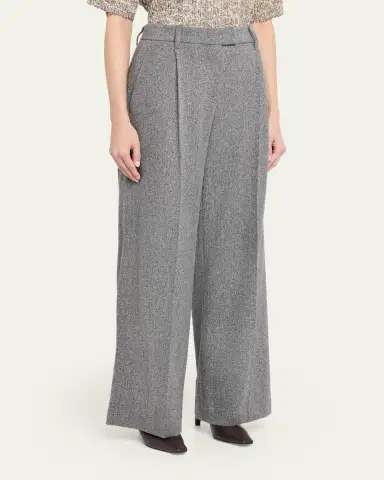 Brunello Cucinelli Sparkling Wool Herringbone Trousers | Thumbnail 4 Brunello Cucinelli Sparkling Wool Herringbone Trousers | Thumbnail 4