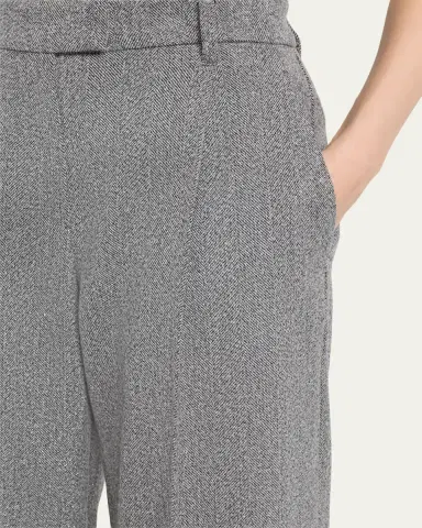 Brunello Cucinelli Sparkling Wool Herringbone Trousers | Thumbnail 5 Brunello Cucinelli Sparkling Wool Herringbone Trousers | Thumbnail 5