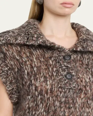 Brunello Cucinelli Winter Crochet Mohair Sweater | Thumbnail 5 Brunello Cucinelli Winter Crochet Mohair Sweater | Thumbnail 5
