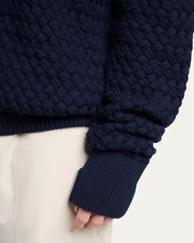 Bottega Veneta Men's Intrecciato Wool Knit Cardigan | Thumbnail 5 Bottega Veneta Men's Intrecciato Wool Knit Cardigan | Thumbnail 5