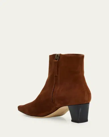 Manolo Blahnik Jaima Suede Ankle Boots | Thumbnail 3 Manolo Blahnik Jaima Suede Ankle Boots | Thumbnail 3