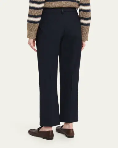 Brunello Cucinelli Tropical Luxury Wool Ankle-Length Trousers | Thumbnail 3 Brunello Cucinelli Tropical Luxury Wool Ankle-Length Trousers | Thumbnail 3