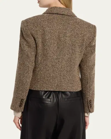 Brunello Cucinelli Sparkling Wool Herringbone Blazer | Thumbnail 3 Brunello Cucinelli Sparkling Wool Herringbone Blazer | Thumbnail 3