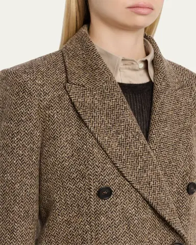 Brunello Cucinelli Sparkling Wool Herringbone Blazer | Thumbnail 5 Brunello Cucinelli Sparkling Wool Herringbone Blazer | Thumbnail 5
