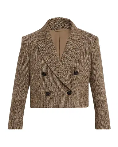 Brunello Cucinelli Sparkling Wool Herringbone Blazer | Thumbnail 1 Brunello Cucinelli Sparkling Wool Herringbone Blazer | Thumbnail 1