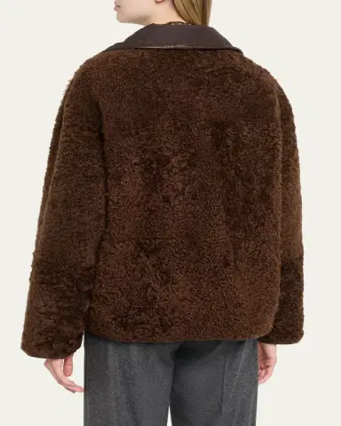 Brunello Cucinelli Curly Shearling Reversible Coat | Thumbnail 3 Brunello Cucinelli Curly Shearling Reversible Coat | Thumbnail 3