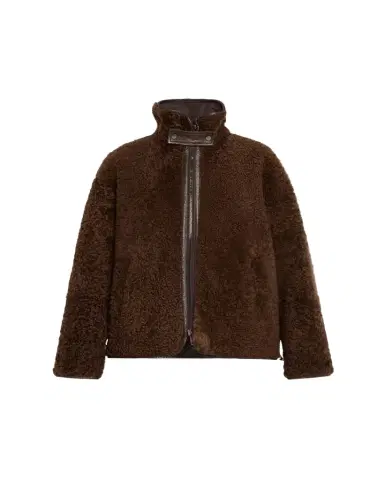 Brunello Cucinelli Curly Shearling Reversible Coat | Thumbnail 1 Brunello Cucinelli Curly Shearling Reversible Coat | Thumbnail 1