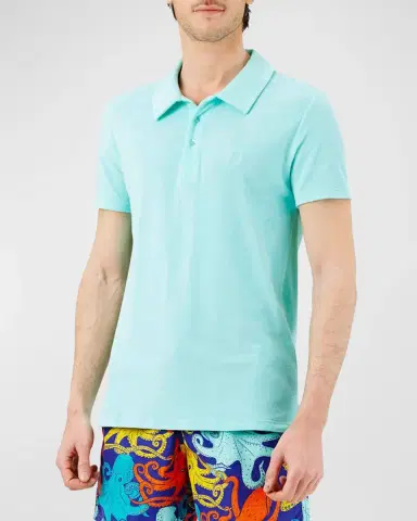 Vilebrequin Men's Organic Terry Polo Shirt | Thumbnail 2 Vilebrequin Men's Organic Terry Polo Shirt | Thumbnail 2
