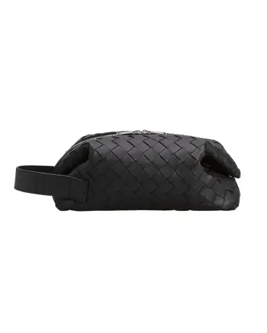 Bottega Veneta Men's Intrecciato Leather Toiletry Bag | Thumbnail 1 Bottega Veneta Men's Intrecciato Leather Toiletry Bag | Thumbnail 1
