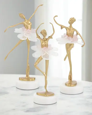 John-Richard Collection Selenite Ballet Sculpture on Marble Base III | Thumbnail 2 John-Richard Collection Selenite Ballet Sculpture on Marble Base III | Thumbnail 2