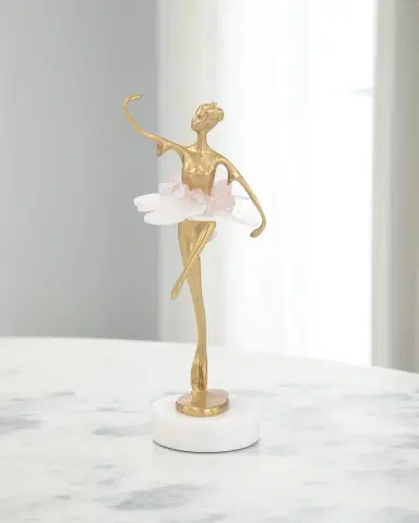 John-Richard Collection Selenite Ballet Sculpture on Marble Base III | Thumbnail 1 John-Richard Collection Selenite Ballet Sculpture on Marble Base III | Thumbnail 1