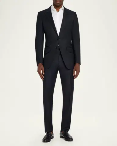 TOM FORD Men's Wool-Silk Master Twill Suit | Thumbnail 2 TOM FORD Men's Wool-Silk Master Twill Suit | Thumbnail 2