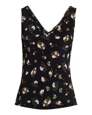 Adam Lippes Aura Floral-Print Silk Sleeveless Top | Thumbnail 1 Adam Lippes Aura Floral-Print Silk Sleeveless Top | Thumbnail 1