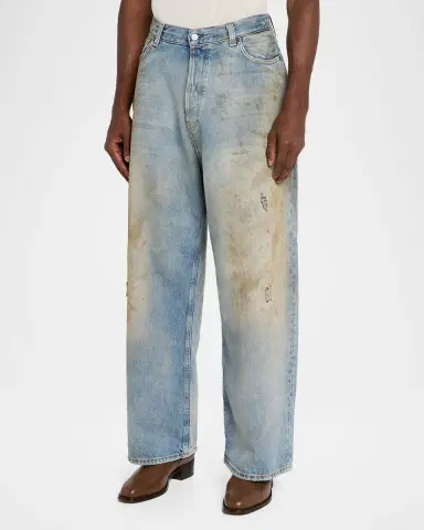 Acne Studios Men's 2023 U Penicil Dirty-Effect Jeans | Thumbnail 4 Acne Studios Men's 2023 U Penicil Dirty-Effect Jeans | Thumbnail 4