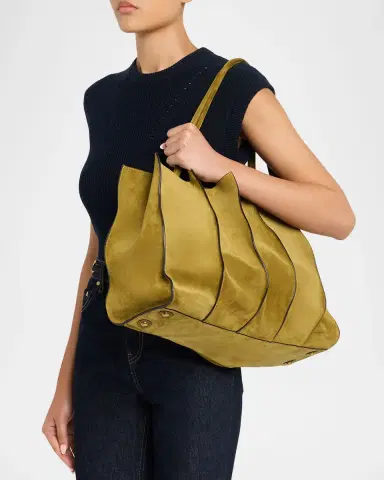 Ulla Johnson Adria Large Wavy Suede Tote Bag | Thumbnail 2 Ulla Johnson Adria Large Wavy Suede Tote Bag | Thumbnail 2