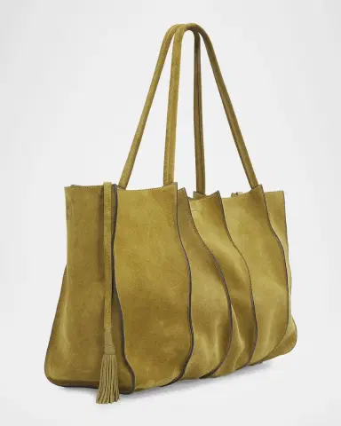 Ulla Johnson Adria Large Wavy Suede Tote Bag | Thumbnail 3 Ulla Johnson Adria Large Wavy Suede Tote Bag | Thumbnail 3