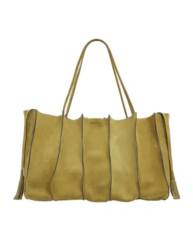 Ulla Johnson Adria Large Wavy Suede Tote Bag | Thumbnail 1 Ulla Johnson Adria Large Wavy Suede Tote Bag | Thumbnail 1