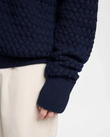 Bottega Veneta Men's Intrecciato Wool Knit Cardigan | Thumbnail 5 Bottega Veneta Men's Intrecciato Wool Knit Cardigan | Thumbnail 5