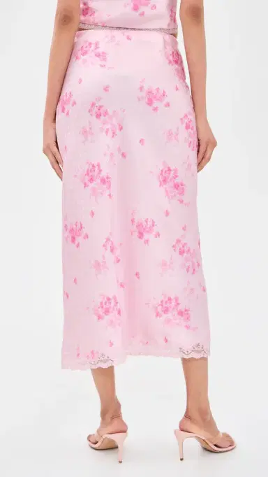 LoveShackFancy Castle Skirt Blushing Blonde | Thumbnail 3 LoveShackFancy Castle Skirt Blushing Blonde | Thumbnail 3
