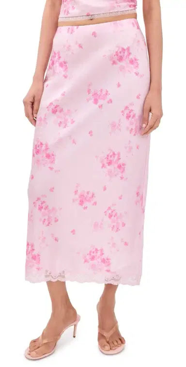 LoveShackFancy Castle Skirt Blushing Blonde | Thumbnail 1 LoveShackFancy Castle Skirt Blushing Blonde | Thumbnail 1
