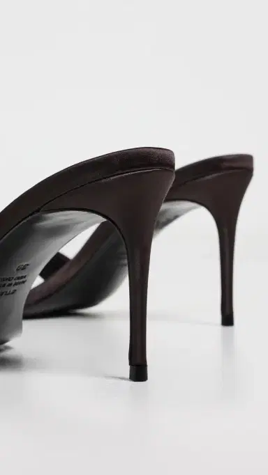 Black Suede Studio Naomi Satin Mules Cacao Satin | Thumbnail 4 Black Suede Studio Naomi Satin Mules Cacao Satin | Thumbnail 4