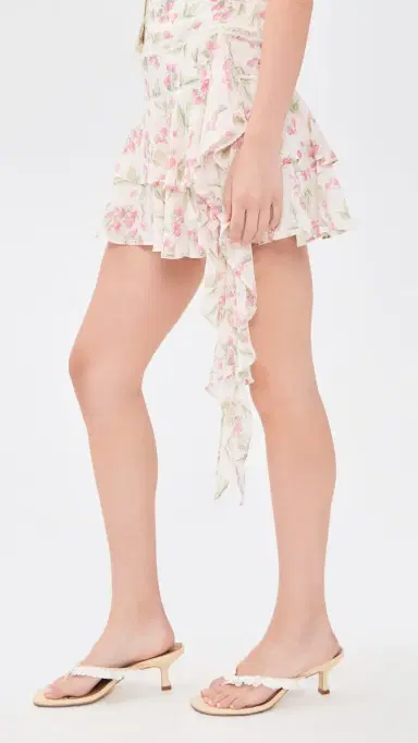 Wayf Talia Ruffle Skort Garden Raspberry | Thumbnail 4 Wayf Talia Ruffle Skort Garden Raspberry | Thumbnail 4