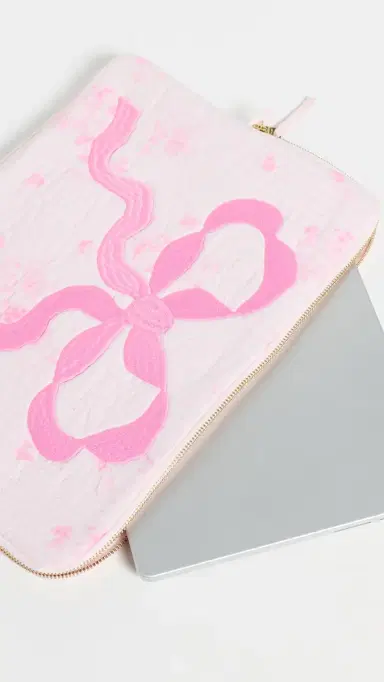 LoveShackFancy Laptop Case Blushing Blonde One Size | Thumbnail 4 LoveShackFancy Laptop Case Blushing Blonde One Size | Thumbnail 4