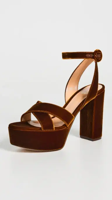 Gianvito Rossi Sabrina Velluto Heels Brown | Thumbnail 2 Gianvito Rossi Sabrina Velluto Heels Brown | Thumbnail 2