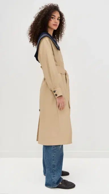 Damson Madder Ella Trench Tan | Thumbnail 4 Damson Madder Ella Trench Tan | Thumbnail 4