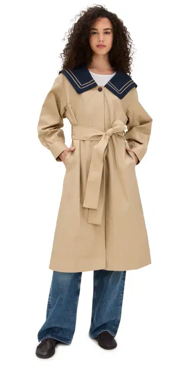 Damson Madder Ella Trench Tan | Thumbnail 1 Damson Madder Ella Trench Tan | Thumbnail 1