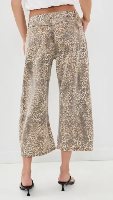 Lioness Horseshoe Cropped Jeans eopard | Thumbnail 3 Lioness Horseshoe Cropped Jeans eopard | Thumbnail 3