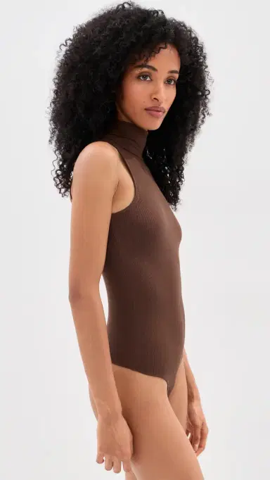 LE BOP Carolyn Thong Bodysuit Chocolate | Thumbnail 4 LE BOP Carolyn Thong Bodysuit Chocolate | Thumbnail 4