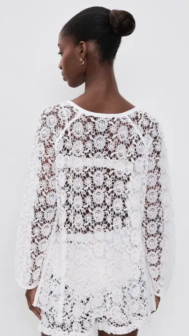La Maregold Cosima Coverup Cardigan White | Thumbnail 3 La Maregold Cosima Coverup Cardigan White | Thumbnail 3