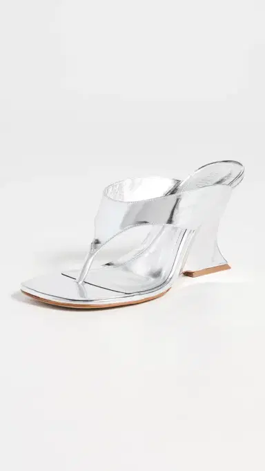 Schutz Maya Wedge Sandals Prata | Thumbnail 2 Schutz Maya Wedge Sandals Prata | Thumbnail 2